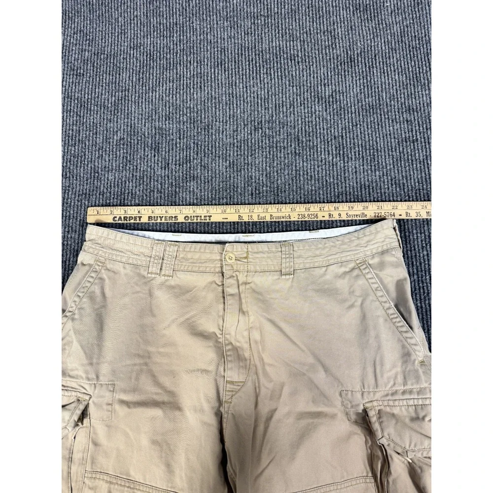 Polo Ralph Lauren Cargo Chino Shorts Mens 42 Khaki Baggy Relaxed Fit 11